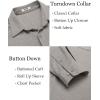 imageCOOFANDY Mens Wrinkle Free Shirt Casual Button Down Long Sleeve Dress ShirtsLight Grey