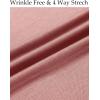 imageCOOFANDY Mens Wrinkle Free Shirt Casual Button Down Long Sleeve Dress ShirtsLight Pink