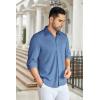 imageCOOFANDY Mens Wrinkle Free Shirt Casual Button Down Long Sleeve Dress ShirtsSky Blue