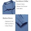 imageCOOFANDY Mens Wrinkle Free Shirt Casual Button Down Long Sleeve Dress ShirtsSky Blue
