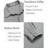 imageCOOFANDY Mens Wrinkle Free Shirt Casual Button Down Long Sleeve Dress ShirtsTexture Grey