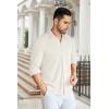 imageCOOFANDY Mens Wrinkle Free Shirt Casual Button Down Long Sleeve Dress ShirtsWhite