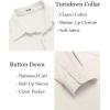 imageCOOFANDY Mens Wrinkle Free Shirt Casual Button Down Long Sleeve Dress ShirtsWhite