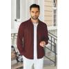 imageCOOFANDY Mens Wrinkle Free Shirt Casual Button Down Long Sleeve Dress ShirtsWine Red