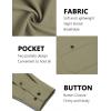imageCOOFANDY Mens Casual Button Down Shirts Long Sleeve Wrinkle Free Untucked Dress ShirtsArmy Green