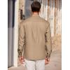 imageCOOFANDY Mens Casual Button Down Shirts Long Sleeve Wrinkle Free Untucked Dress ShirtsCamel