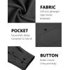 imageCOOFANDY Mens Casual Button Down Shirts Long Sleeve Wrinkle Free Untucked Dress ShirtsDenim Black