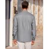 imageCOOFANDY Mens Casual Button Down Shirts Long Sleeve Wrinkle Free Untucked Dress ShirtsGray