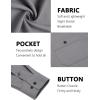 imageCOOFANDY Mens Casual Button Down Shirts Long Sleeve Wrinkle Free Untucked Dress ShirtsGray