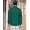 imageCOOFANDY Mens Casual Button Down Shirts Long Sleeve Wrinkle Free Untucked Dress ShirtsGreen