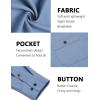 imageCOOFANDY Mens Casual Button Down Shirts Long Sleeve Wrinkle Free Untucked Dress ShirtsLight Blue