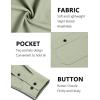 imageCOOFANDY Mens Casual Button Down Shirts Long Sleeve Wrinkle Free Untucked Dress ShirtsLight Green