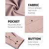 imageCOOFANDY Mens Casual Button Down Shirts Long Sleeve Wrinkle Free Untucked Dress ShirtsPink