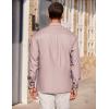 imageCOOFANDY Mens Casual Button Down Shirts Long Sleeve Wrinkle Free Untucked Dress ShirtsPink