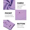 imageCOOFANDY Mens Casual Button Down Shirts Long Sleeve Wrinkle Free Untucked Dress ShirtsPurple