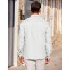 imageCOOFANDY Mens Casual Button Down Shirts Long Sleeve Wrinkle Free Untucked Dress ShirtsWhite