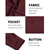 imageCOOFANDY Mens Casual Button Down Shirts Long Sleeve Wrinkle Free Untucked Dress ShirtsWine Red