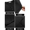 imageCOOFANDY Mens Henley Shirts Long Sleeve Fashion Casual Tee Basic Lightweight TShirtAblack