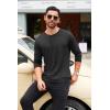 imageCOOFANDY Mens Henley Shirts Long Sleeve Fashion Casual Tee Basic Lightweight TShirtAblack