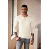 imageCOOFANDY Mens Henley Shirts Long Sleeve Fashion Casual Tee Basic Lightweight TShirtBeige