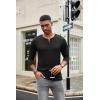 imageCOOFANDY Mens Henley Shirts Long Sleeve Fashion Casual Tee Basic Lightweight TShirtBlackWine Red