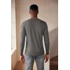 imageCOOFANDY Mens Henley Shirts Long Sleeve Fashion Casual Tee Basic Lightweight TShirtGrey