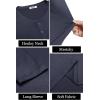 imageCOOFANDY Mens Henley Shirts Long Sleeve Fashion Casual Tee Basic Lightweight TShirtNavy Blue