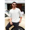 imageCOOFANDY Mens Henley Shirts Long Sleeve Fashion Casual Tee Basic Lightweight TShirtWhite