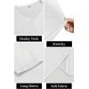 imageCOOFANDY Mens Henley Shirts Long Sleeve Fashion Casual Tee Basic Lightweight TShirtWhite