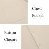 imageCOOFANDY Mens Casual Button Down Shirts Short Sleeve Regular Fit Untucked Dress Shirts Knit TexturedBeige