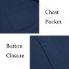 imageCOOFANDY Mens Casual Button Down Shirts Short Sleeve Regular Fit Untucked Dress Shirts Knit TexturedNavy Blue