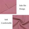 imageCOOFANDY Mens Casual Button Down Shirts Short Sleeve Regular Fit Untucked Dress Shirts Knit TexturedPink