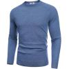 imageCOOFANDY Mens Crewneck Sweater Casual Dress Pullover Sweater Slim Fit Lightweight Long Sleeve Raglan SweatersDark Blue