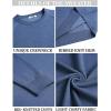 imageCOOFANDY Mens Crewneck Sweater Casual Dress Pullover Sweater Slim Fit Lightweight Long Sleeve Raglan SweatersDark Blue