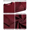 imageCOOFANDY Mens Crewneck Sweater Casual Dress Pullover Sweater Slim Fit Lightweight Long Sleeve Raglan SweatersDark Red