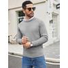 imageCOOFANDY Mens Crewneck Sweater Casual Dress Pullover Sweater Slim Fit Lightweight Long Sleeve Raglan SweatersLight Grey