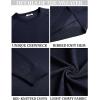 imageCOOFANDY Mens Crewneck Sweater Casual Dress Pullover Sweater Slim Fit Lightweight Long Sleeve Raglan SweatersNavy Blue
