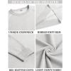 imageCOOFANDY Mens Crewneck Sweater Casual Dress Pullover Sweater Slim Fit Lightweight Long Sleeve Raglan SweatersWhite