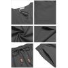 imageCOOFANDY Mens Linen Outfits Drawstring Tank Tops Casual Elastic Waist Shorts SetDeep Grey