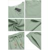 imageCOOFANDY Mens Linen Outfits Drawstring Tank Tops Casual Elastic Waist Shorts SetLight Green