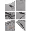 imageCOOFANDY Mens Linen Outfits Drawstring Tank Tops Casual Elastic Waist Shorts SetLight Grey
