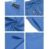 imageCOOFANDY Mens Linen Outfits Drawstring Tank Tops Casual Elastic Waist Shorts SetSapphire Blue