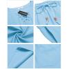 imageCOOFANDY Mens Linen Outfits Drawstring Tank Tops Casual Elastic Waist Shorts SetSky Blue