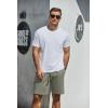 imageCOOFANDY Men Casual Shorts Elastic Waist Drawstring Shorts Stretch Summer Beach Shorts with PocketsArmygreen