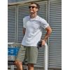imageCOOFANDY Men Casual Shorts Elastic Waist Drawstring Shorts Stretch Summer Beach Shorts with PocketsArmygreen