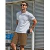 imageCOOFANDY Men Casual Shorts Elastic Waist Drawstring Shorts Stretch Summer Beach Shorts with PocketsBrown