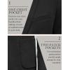 imageCOOFANDY Mens Casual Knit Blazer Slim Fit Sport Coat Stretch Two Button Suit JacketBlack