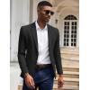 imageCOOFANDY Mens Casual Knit Blazer Slim Fit Sport Coat Stretch Two Button Suit JacketBlack