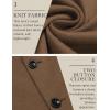imageCOOFANDY Mens Casual Knit Blazer Slim Fit Sport Coat Stretch Two Button Suit JacketBrown