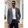 imageCOOFANDY Mens Casual Knit Blazer Slim Fit Sport Coat Stretch Two Button Suit JacketDark Gray